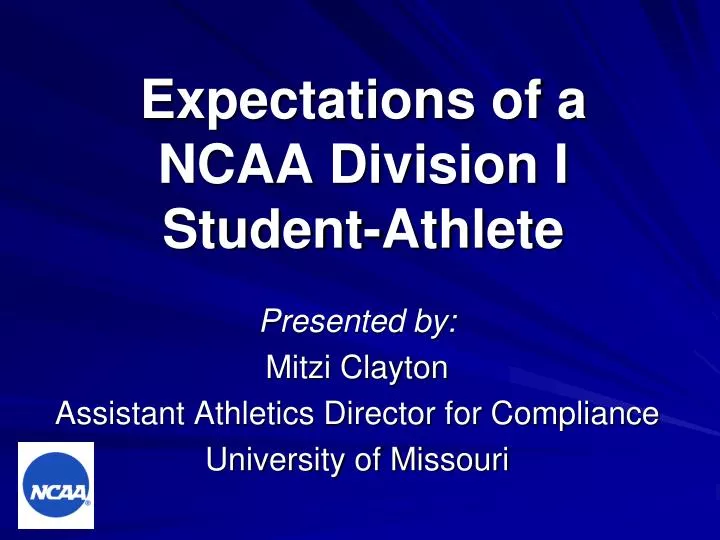 expectations of a ncaa division i student athlete