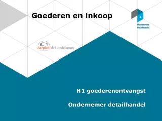 goederen en inkoop