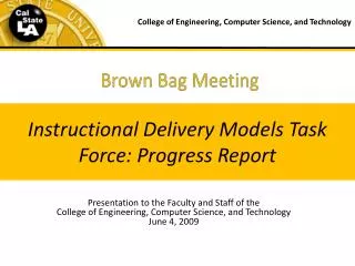 Brown Bag Meeting