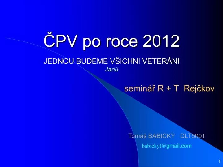 pv po roce 2012