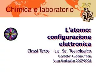 chimica e laboratorio