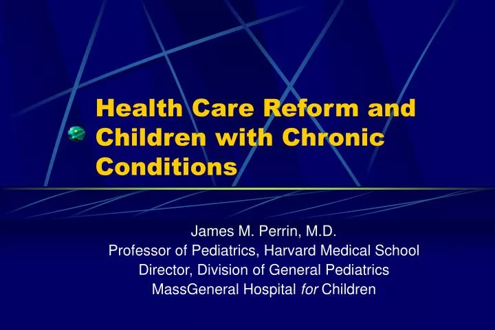 health care reform and children with chronic conditions