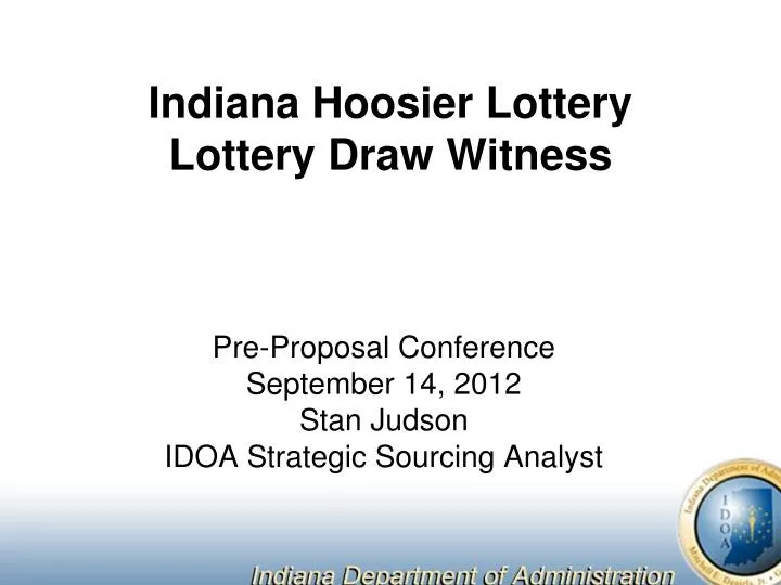 indiana hoosier lottery lottery draw witness