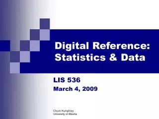 Digital Reference: Statistics &amp; Data