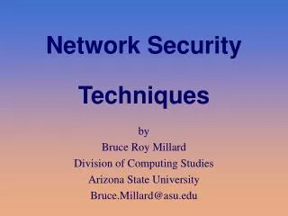 Network Security Techniques