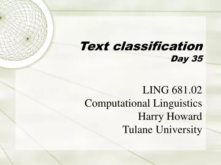 text classification day 35