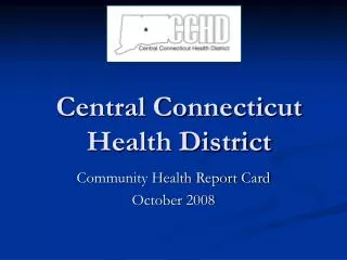 Central Connecticut Health District
