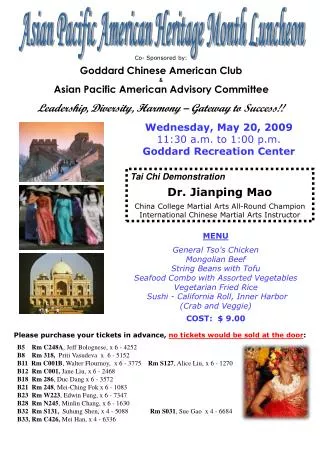 Asian Pacific American Heritage Month Luncheon
