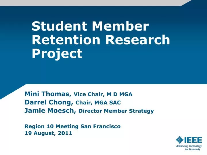 student member retention research project
