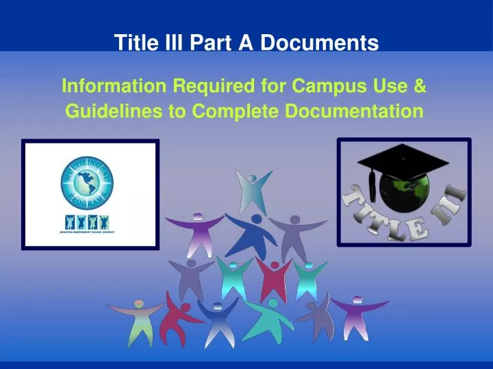 title iii part a documents