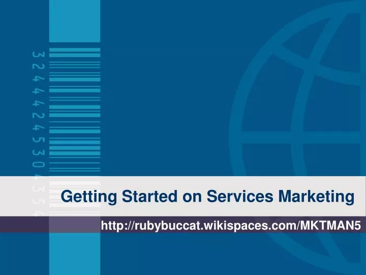 getting started on services marketing