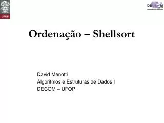 ordena o shellsort