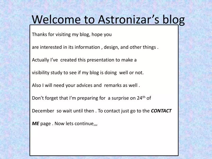 welcome to astronizar s blog