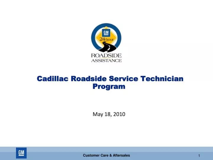 cadillac roadside service technician program may 18 2010