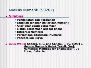 analisis numerik s0262