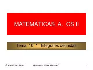 matem ticas a cs ii