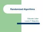 Randomized Algorithms - slide 1