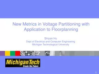 New Metrics in Voltage Partitioning with Application to Floorplanning