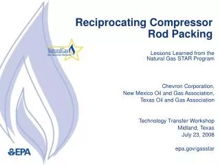Reciprocating Compressor Rod Packing