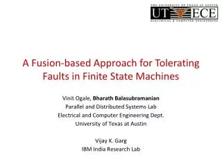 A Fusion-based Approach for Tolerating Faults in Finite State Machines