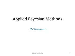Applied Bayesian Methods