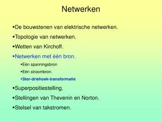 netwerken