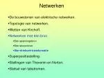 Netwerken - slide 1