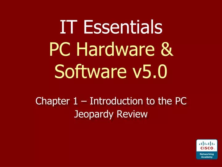 it essentials pc hardware software v5 0