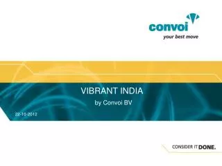 VIBRANT INDIA by Convoi BV