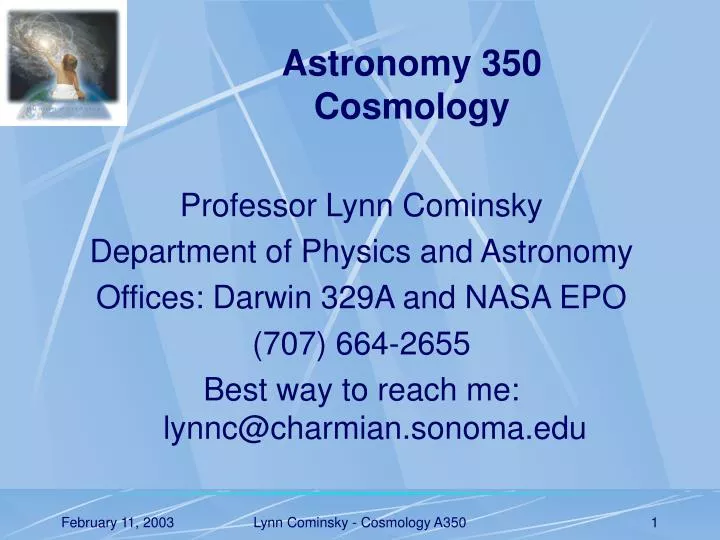 astronomy 350 cosmology