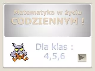 matematyka w yciu codziennym