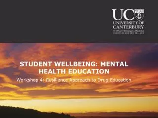 STUDENT WELLBEING: MENTAL HEALTH EDUCATION