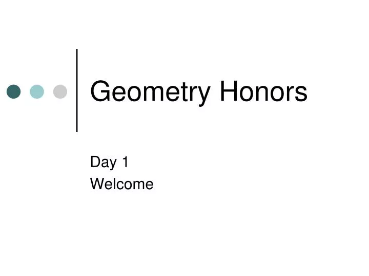 geometry honors
