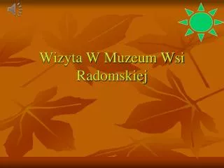 wizyta w muzeum wsi radomskiej