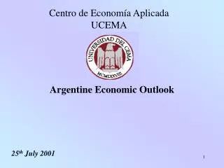 Argentine Economic Outlook