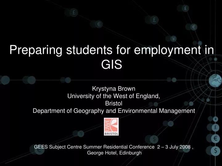 preparing students for employment in gis