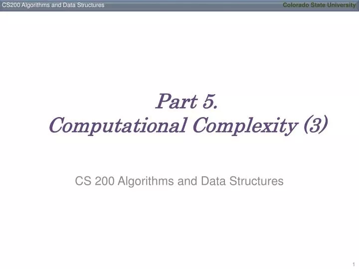 part 5 computational complexity 3
