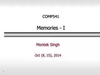 comp541 memories i