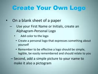 Create Your Own Logo