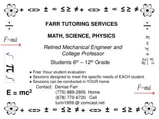 FARR TUTORING SERVICES