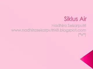 siklus air