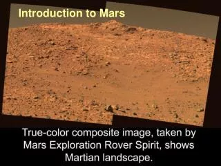 Introduction to Mars