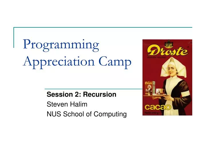 programming appreciation camp