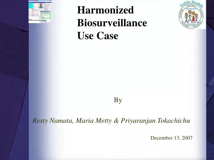 harmonized biosurveillance use case