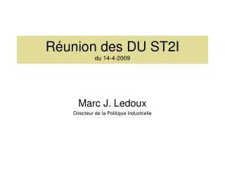 r union des du st2i du 14 4 2009
