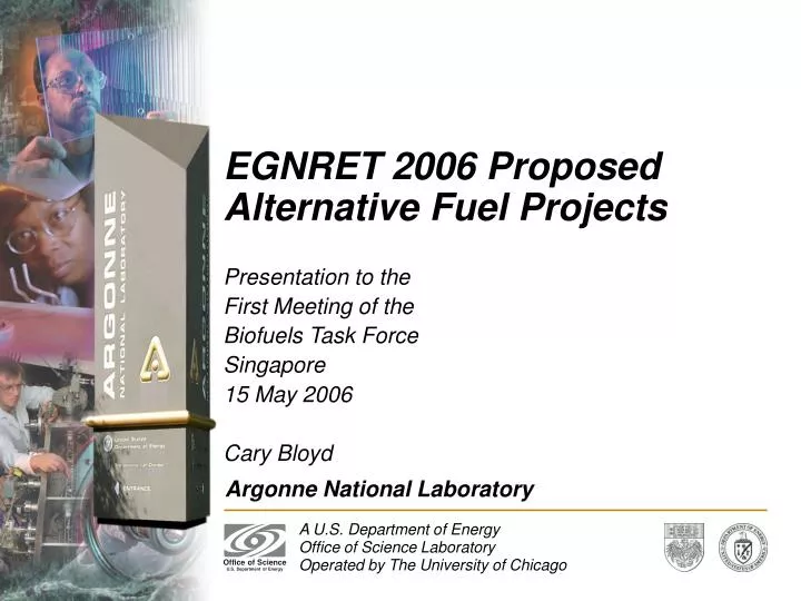 egnret 2006 proposed alternative fuel projects