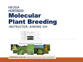 Fall 2014 HORT6033 Molecular Plant B reeding