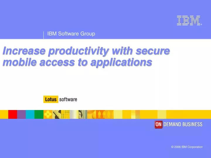 increase productivity with secure mobile access to applications