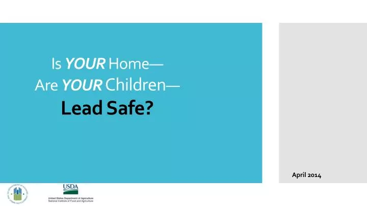 is your home are your children lead safe
