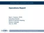 Operations Report - slide 1